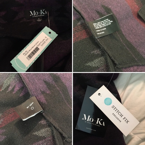 Mo-Ka Tallulah Santa Fe Apparel Aztec Jacket S NWT - Picture 8 of 8